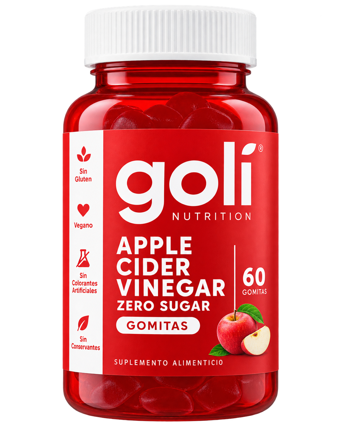 Apple Cider Vinegar Zero Sugar – 60 gomitas