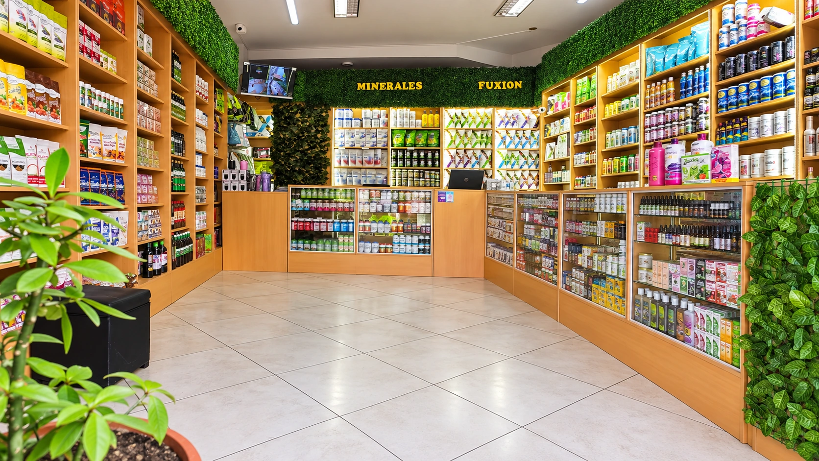 Interior de la tienda Punto Natural Perú